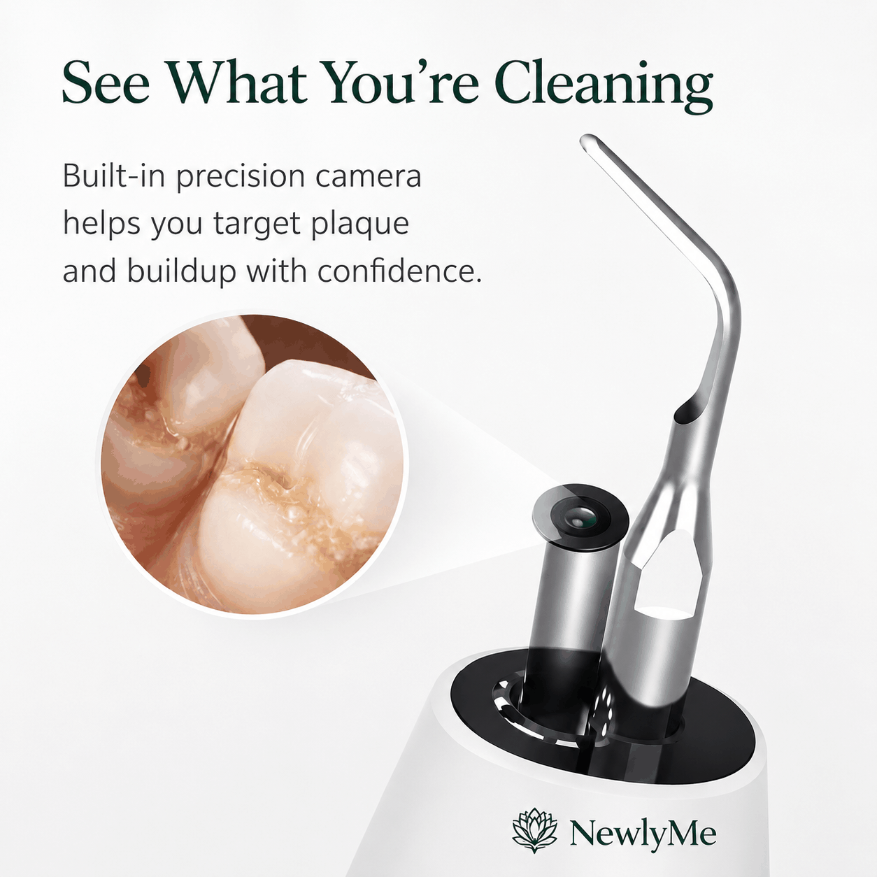 Ultrasonic Teeth Scaling With Camera for Professional Dental Cleaning