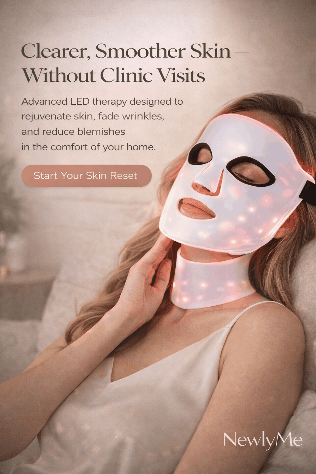 Wireless Rejuvenation Face Mask for advanced, cordless skin rejuvenation and glow enhancement