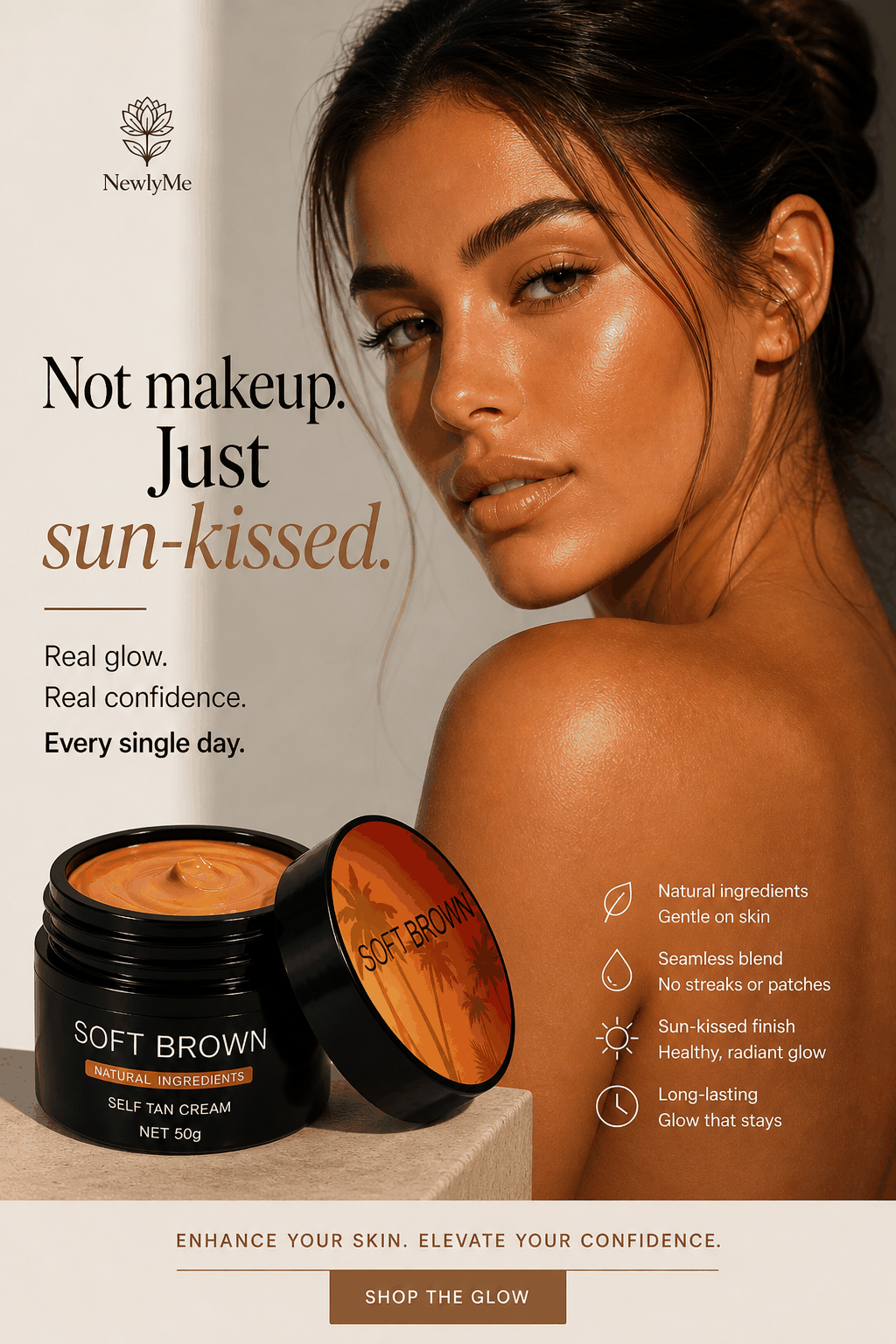 Nourishing Natural Self-Tanning Lotion benefits.