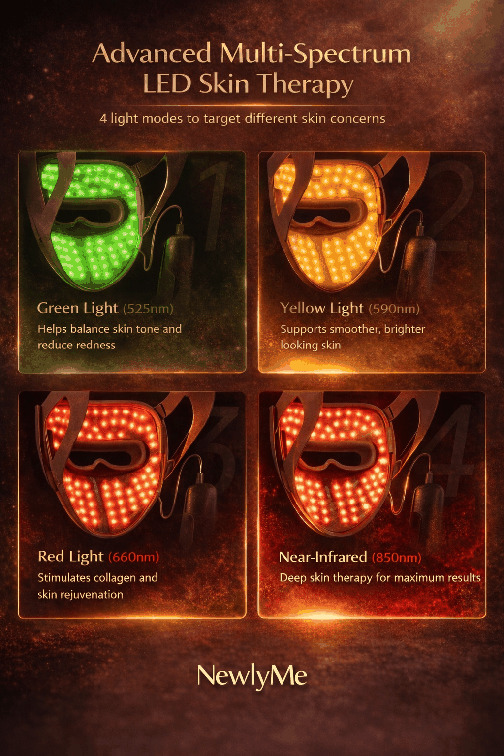 Medical Grade 9D Red Light Therapy Mask