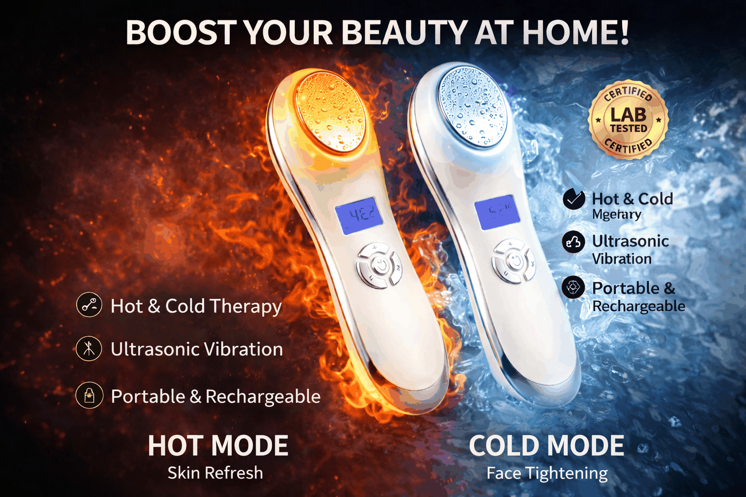 Hot/Cold Skin Rejuvenation Massager