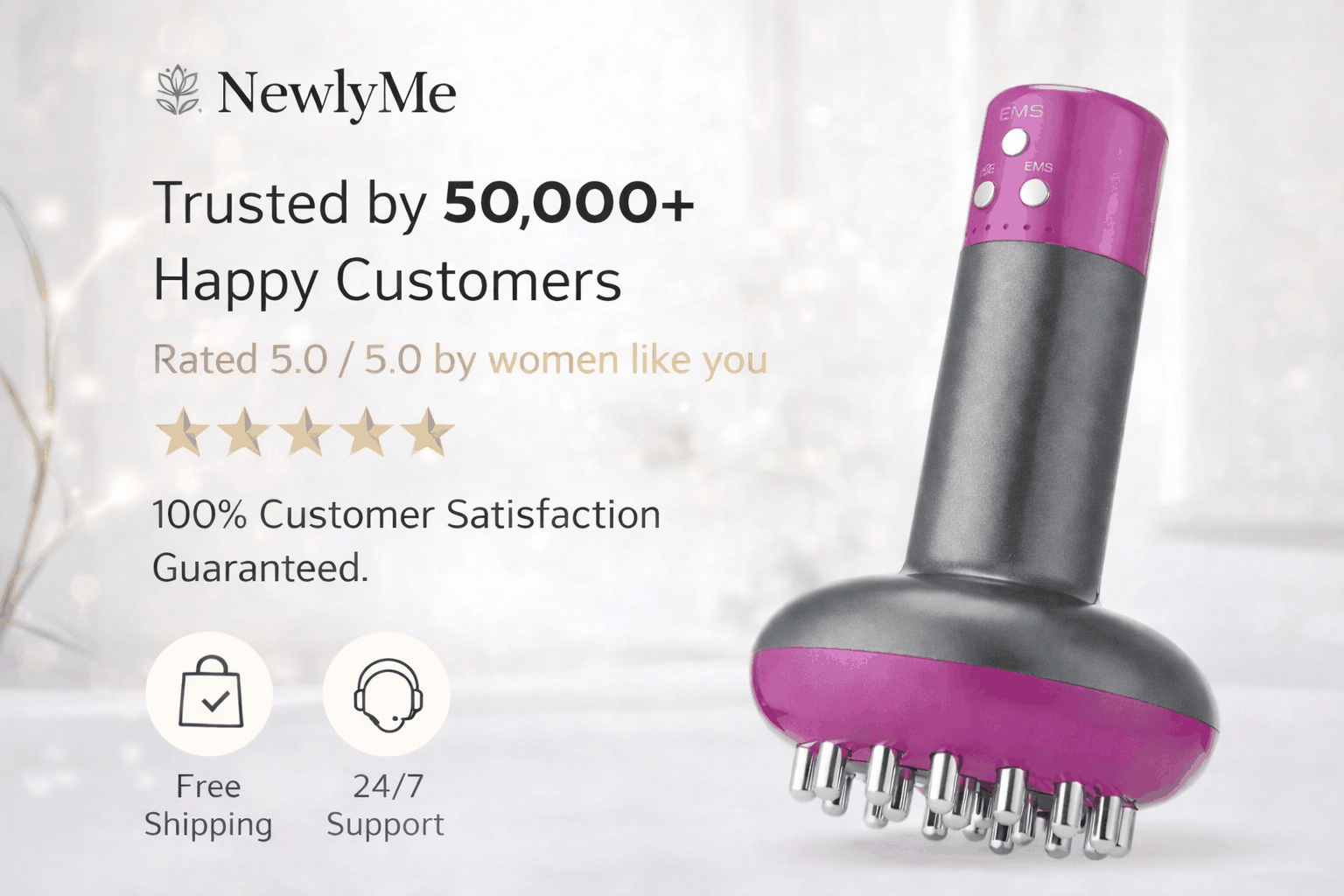 Wireless Body Shaping Detoxifier device with vibration, micro-current, red light, and thermal moxibustion for body contouring and detoxification