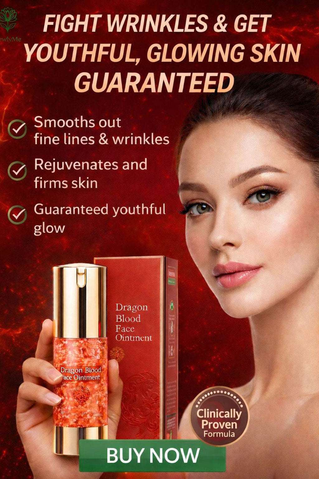 Compact Dragon Blood Face Ointment stick for reducing fine lines and calming skin