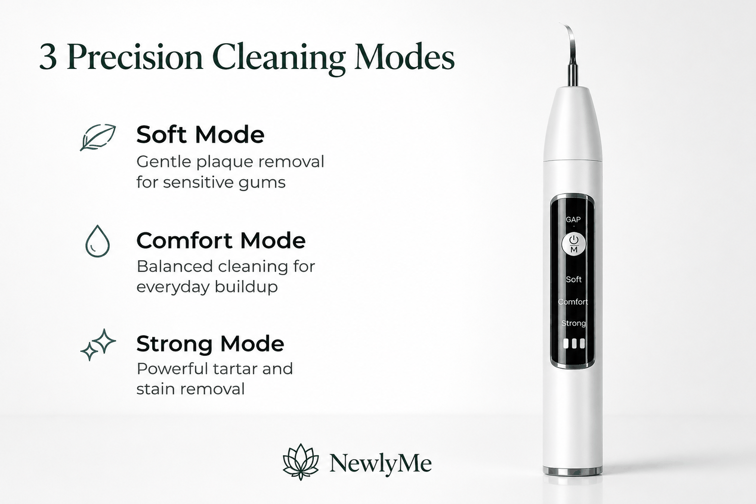 Ultrasonic Teeth Scaling With Camera for Professional Dental Cleaning