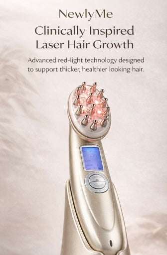 Anti Hair Loss Therapy Comb with infrared, red light, RF energy, and EMS vibration for hair regrowth and scalp stimulation