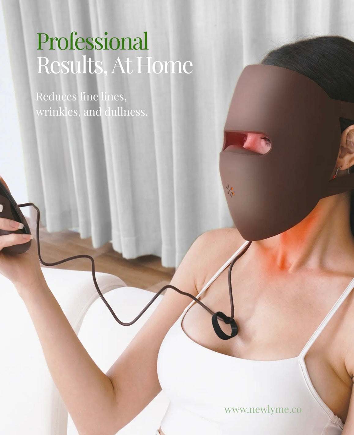 Limited Edition medical grade 9D red light therapy mask for advanced skin rejuvenation