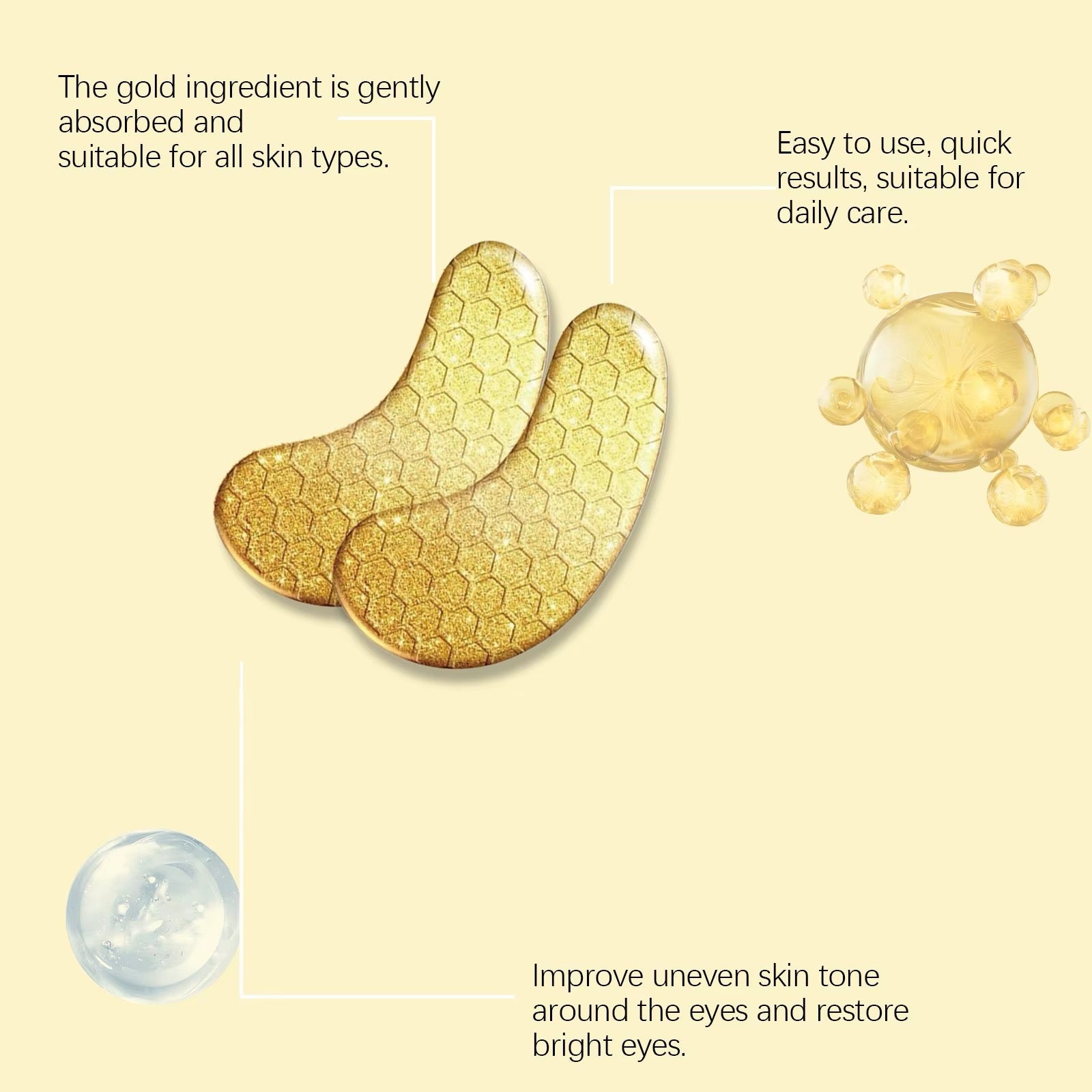 24K Gold Eye Patches