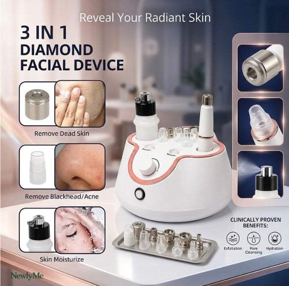 Professional Grade Microdermabrasion Machine for home and spa use enhancing skin texture and tone