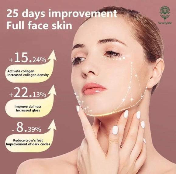 LED facial slimming therapy device with multi-wavelength lights and vibration modes for skincare enhancement