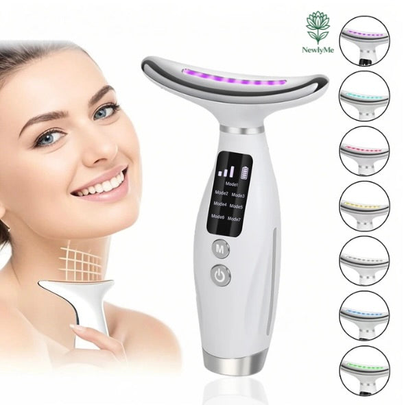 7 Color Facial Massager for Enhanced Face Neck and Shoulder Care