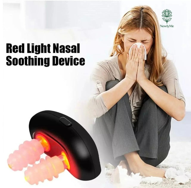 Red Light Nasal Device for nasal congestion relief and healthy breathing therapy
