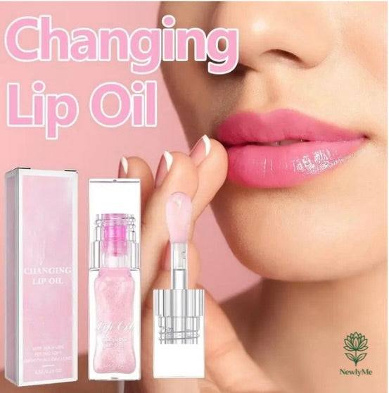 PH Color Changing Lip Oil with pH-reactive formula for hydration and subtle lip plumping