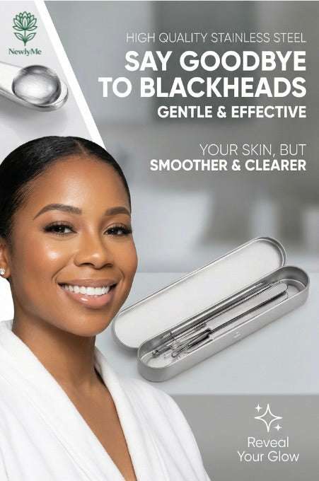 Stainless steel acne blackhead removal kit for clear skin
