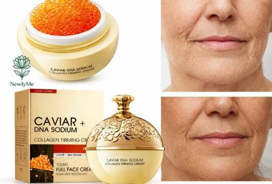 Luxury caviar anti-aging face moisturizer cream for wrinkle removal and collagen firming