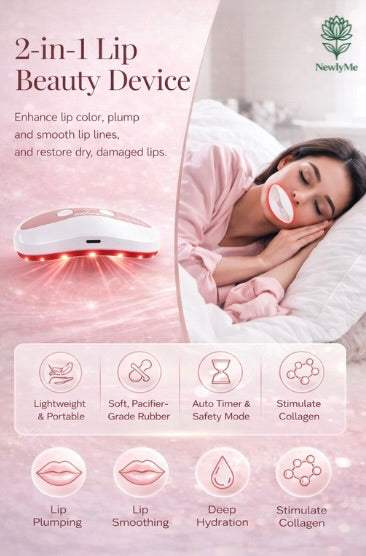 Lip Plumper Red Light Therapy 2 In 1 Lip And Eye Care
