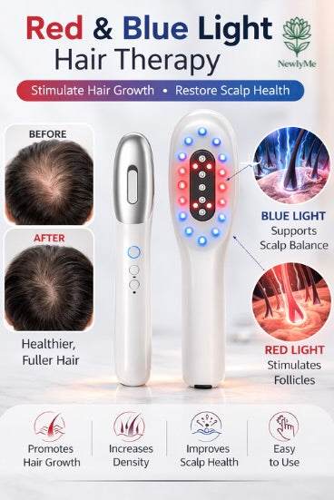 Hair Growth Massage Comb with essential oil for scalp stimulation and hair nourishment