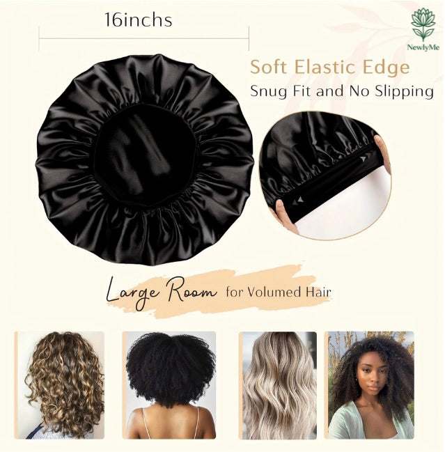 No Heat Hair Curler And Satin Sleeping Cap Set