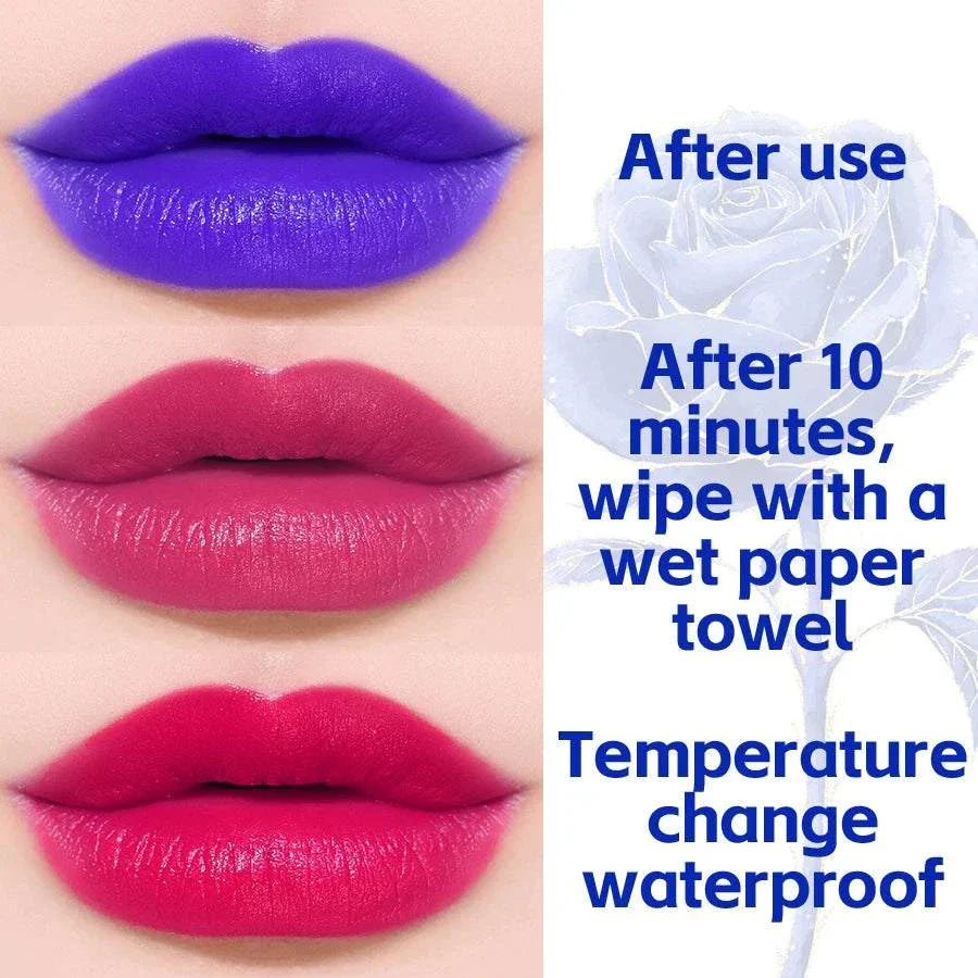 Blue Rose Temperature color changing lipstick