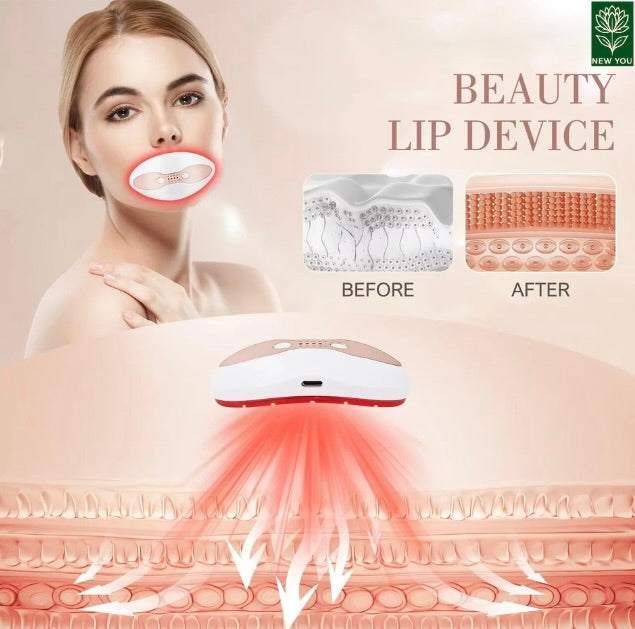 Lip Plumper Red Light Therapy, 2 in 1 Lip and Eye Care