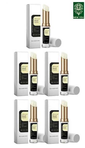 Snail Eye Cream Stick with snail mucin for reducing under-eye wrinkles and hydrating skin.