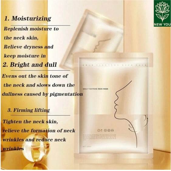Gold Firming Neck Mask 10 Pcs