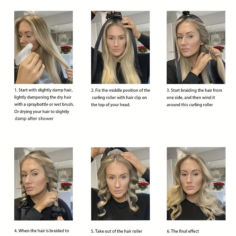 5pcs Styling Heatless Curling Set