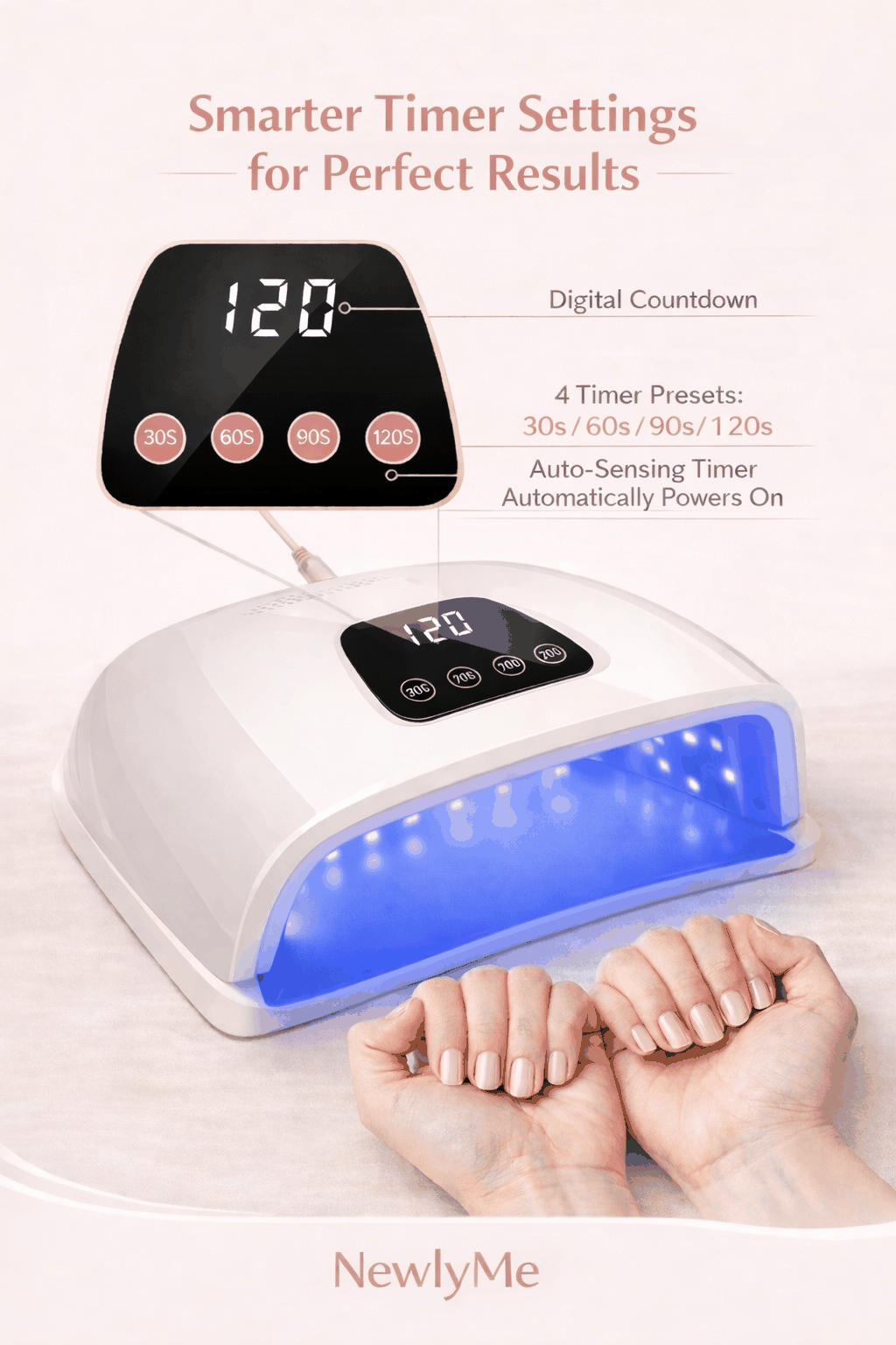 Professional Nail Drying Lamp With Auto Sensor Touch Screen (U.S Plug Only)