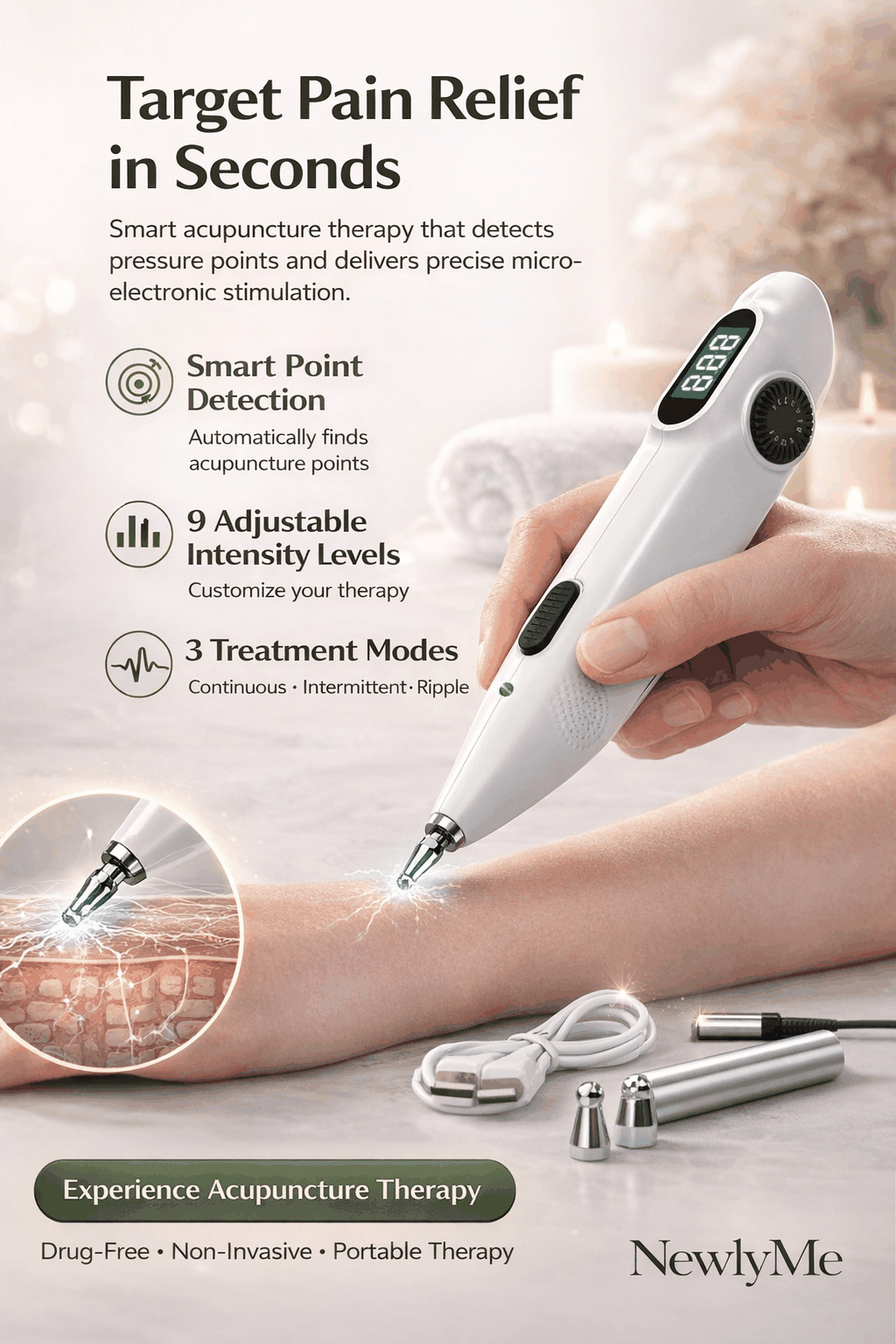 Acupuncture Pen With Digital Display