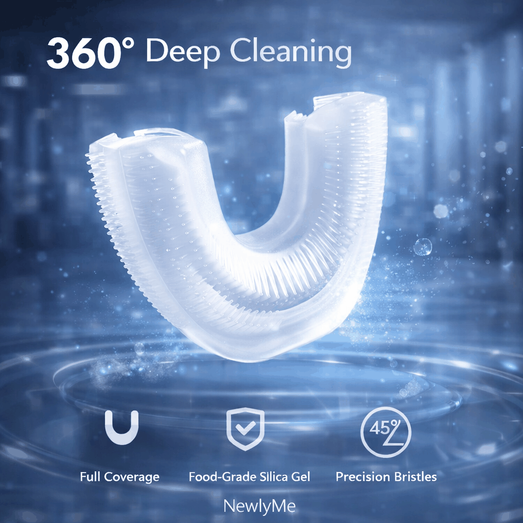 Portable U-shaped electric toothbrush