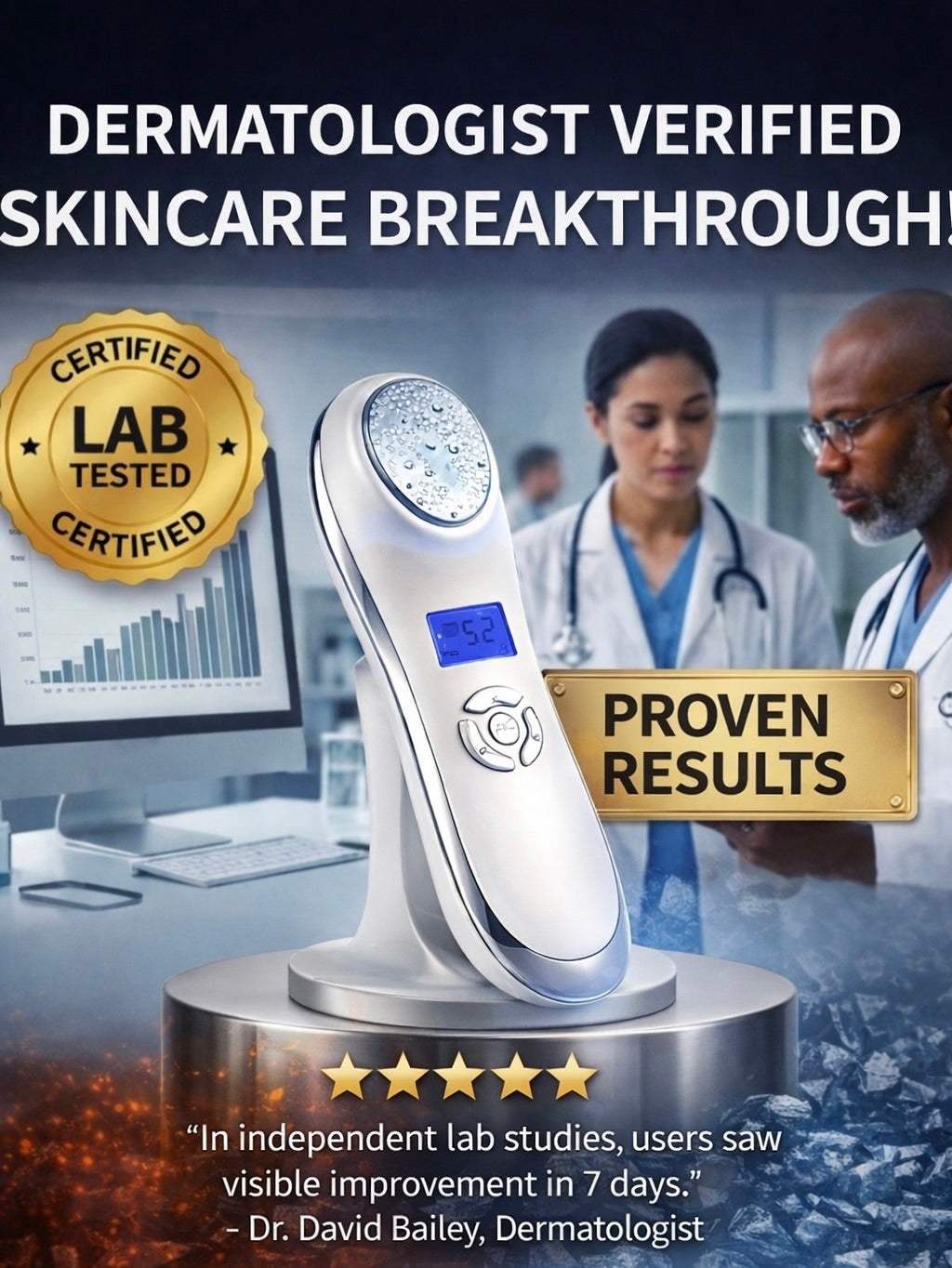 Hot/Cold Skin Rejuvenation Massager