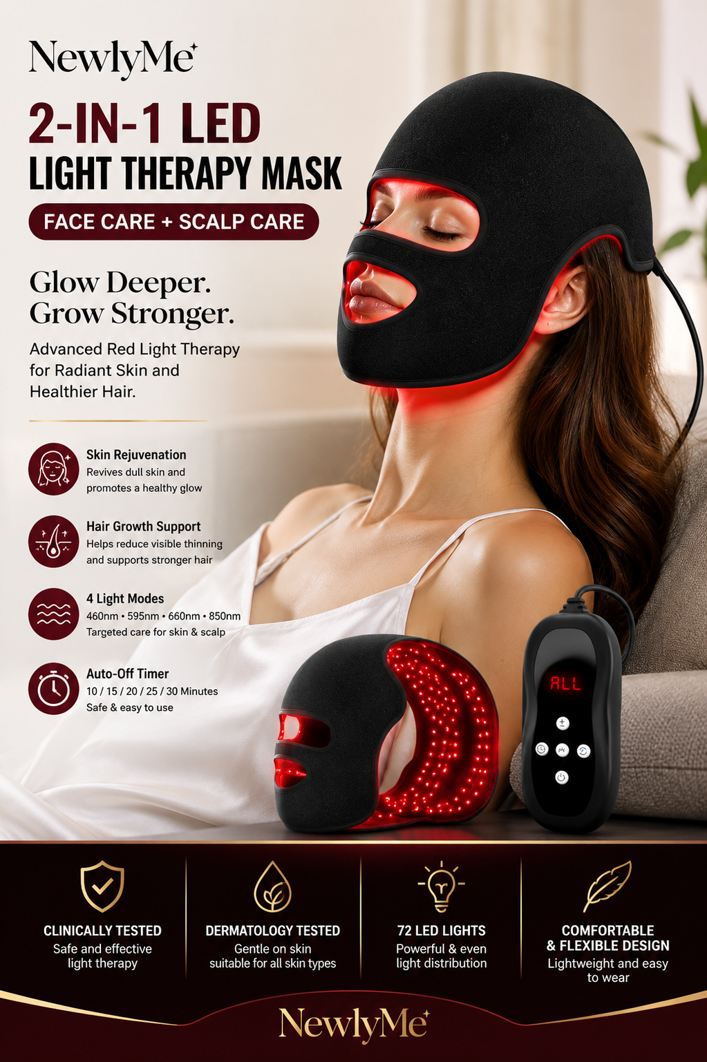 Face & Scalp Light Therapy System