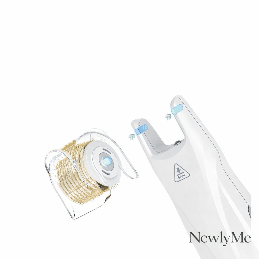 EMS Derma Roller replacement wheels with precision microneedles for skincare