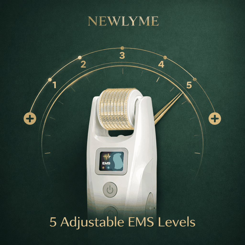 EMS Derma Roller With Red/Blue Light Therapy