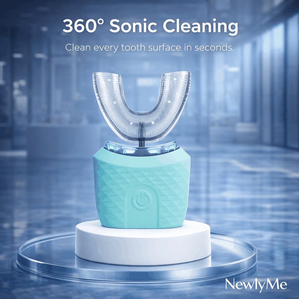 Portable U-shaped electric toothbrush