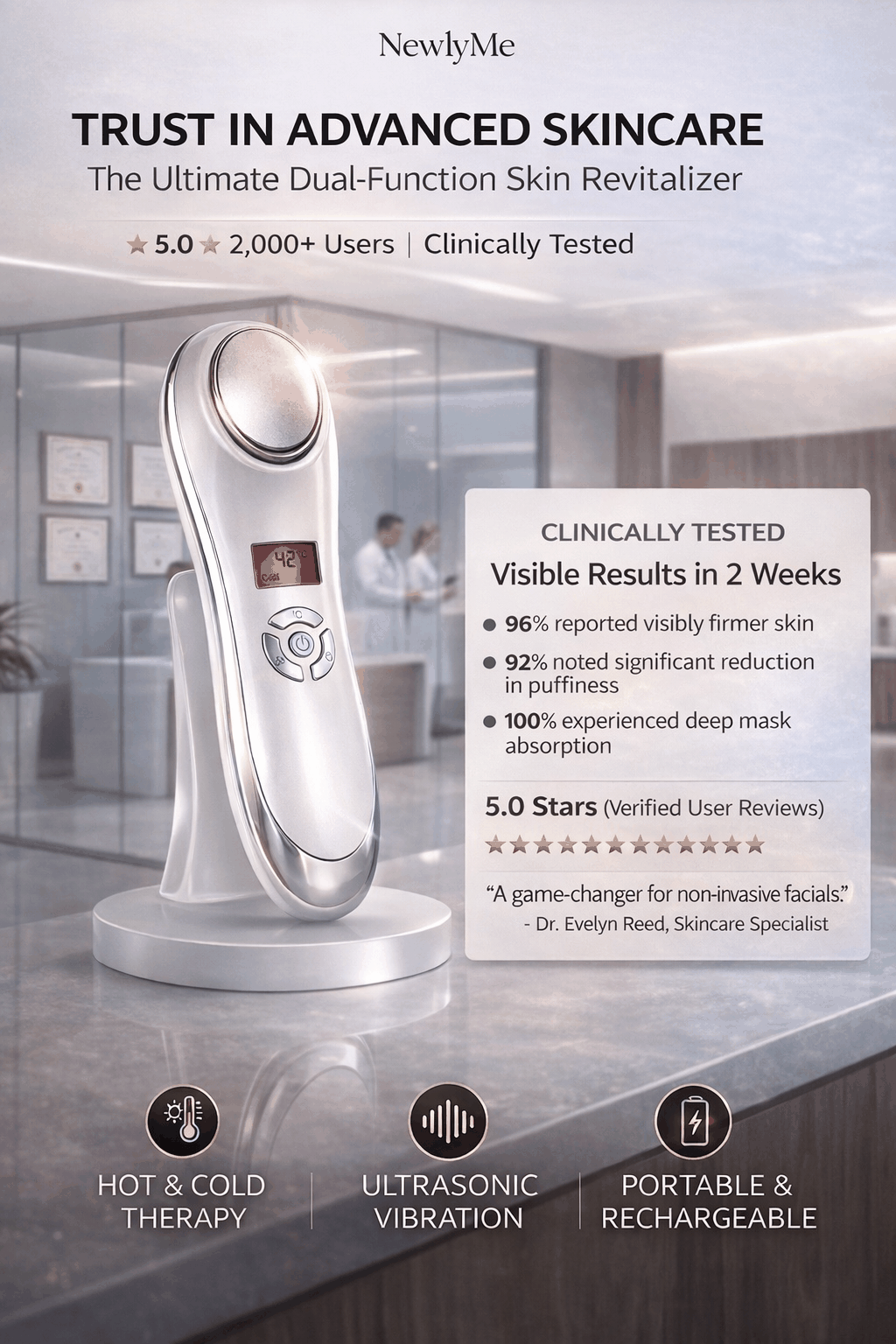 Enhancing skincare with dual temperature 