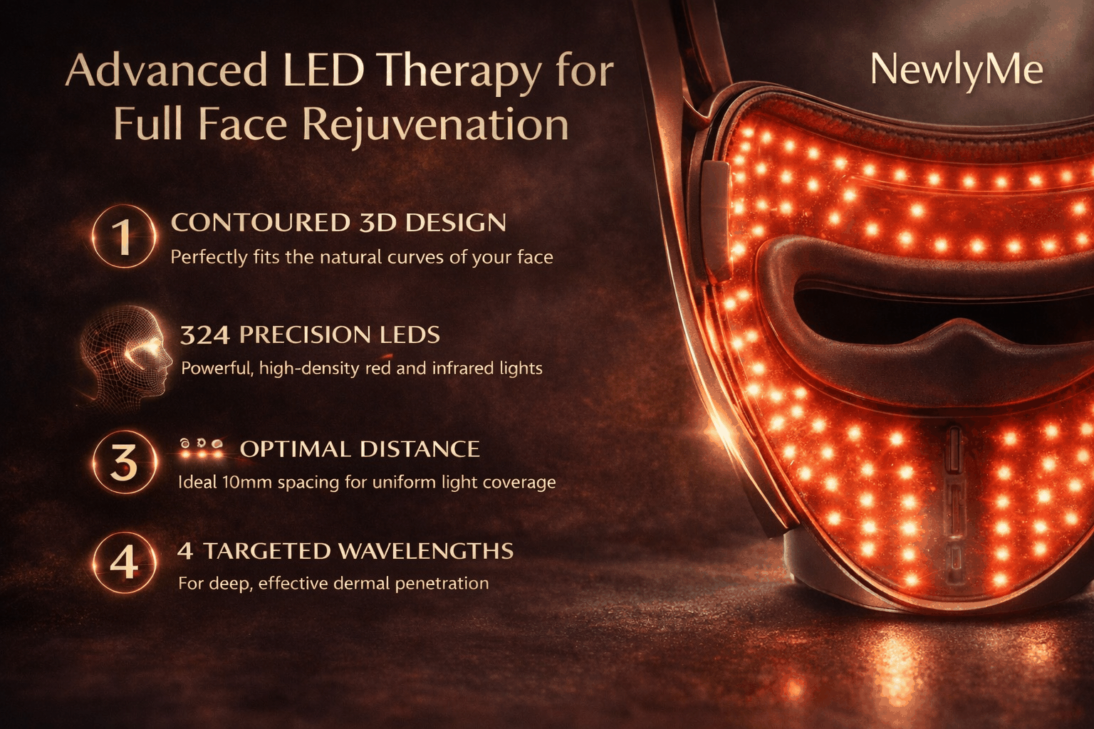 Limited Edition Medical Grade 9D Red Light Therapy Mask
