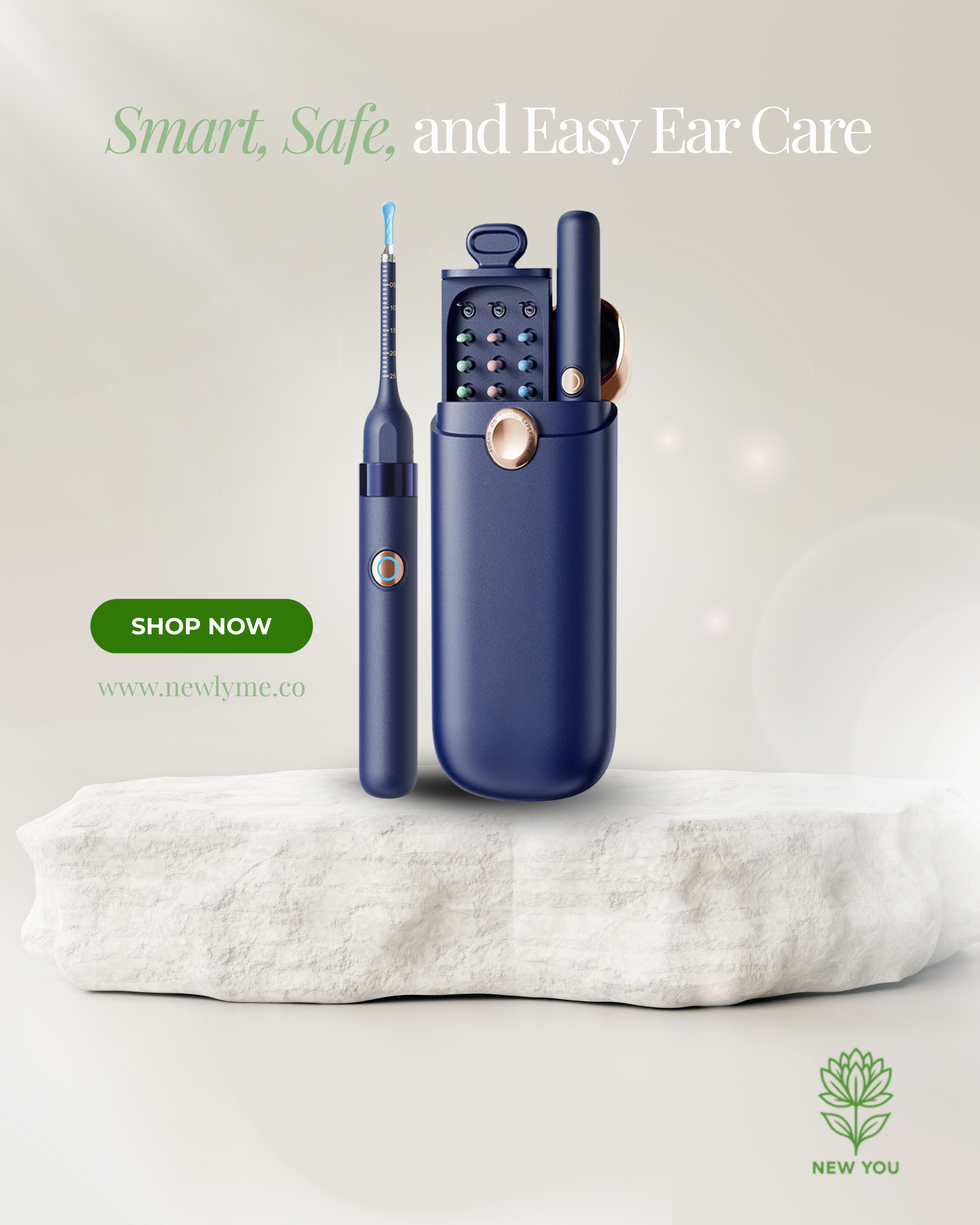 Smart Visual Ear Wax Cleaner with HD camera and ergonomic design for safe ear hygiene