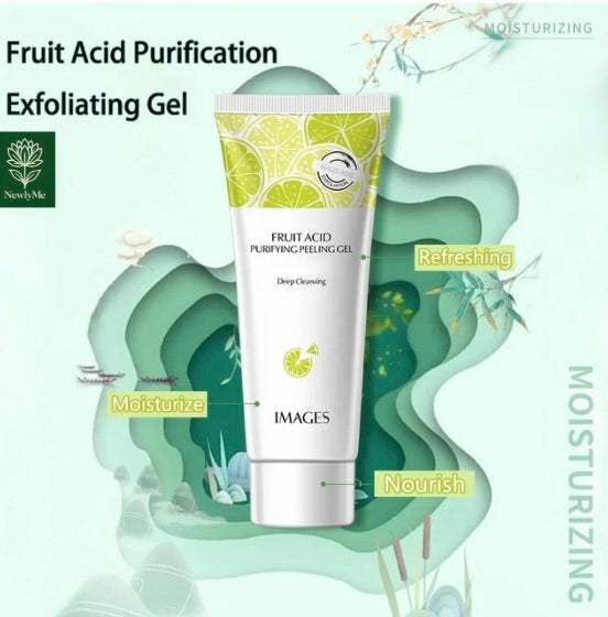 Natural Fruit Acid Peeling Facial Gel for moisturizing, exfoliating, and refreshing skin with gentle fruit acids