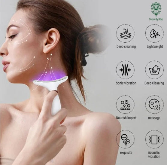 7 Color Facial Massager for Enhanced Face Neck and Shoulder Care