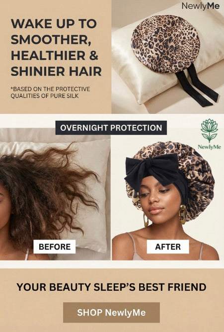 Flower print Silky Bonnet