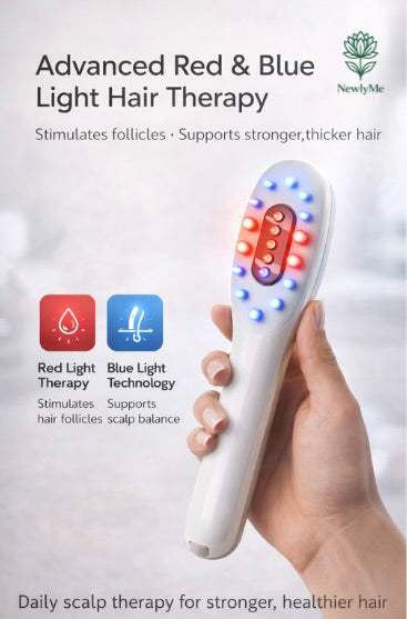 Hair Growth Massage Comb with essential oils for scalp stimulation and hair nourishment