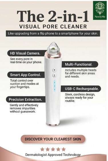 Multifunctional Beauty Cleaner – App Control & Visual Pore Camera