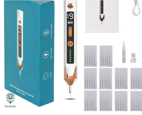 Compact skin tag remover device with plasma pen technology for gentle skin care.