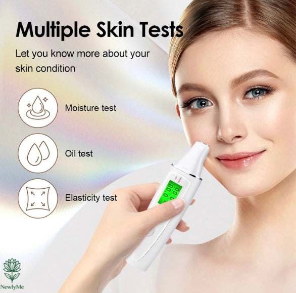 Digital Skin Analyzer device revealing personalized skincare insights for glowing skin