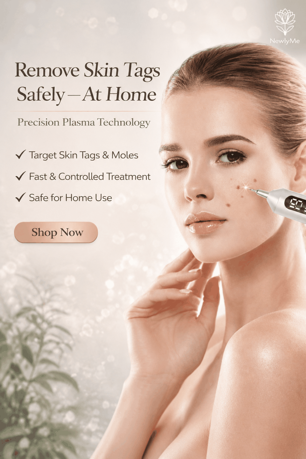 Skin Tag Remover device using plasma pen technology for safe, effective skin tag removal at home