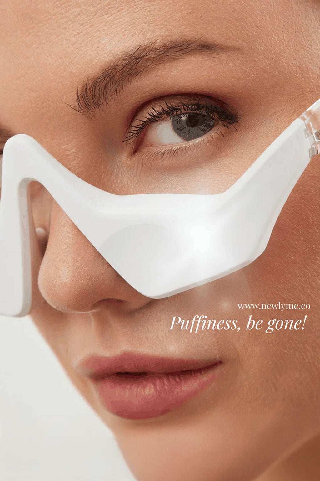 Under Eye Red Light Therapy Glasses for reducing puffiness and brightening under-eye skin