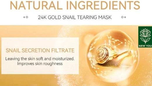 24K Gold Snail Collagen Peel-Off Face Mask