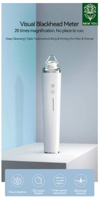 Multifunctional beauty cleaner with app control and visual pore camera for deep cleansing and blackhead removal