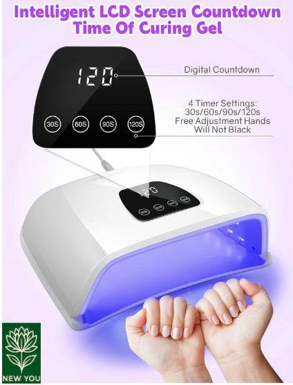 Professional Nail Drying Lamp With Auto Sensor Touch Screen (U.S Plug Only)