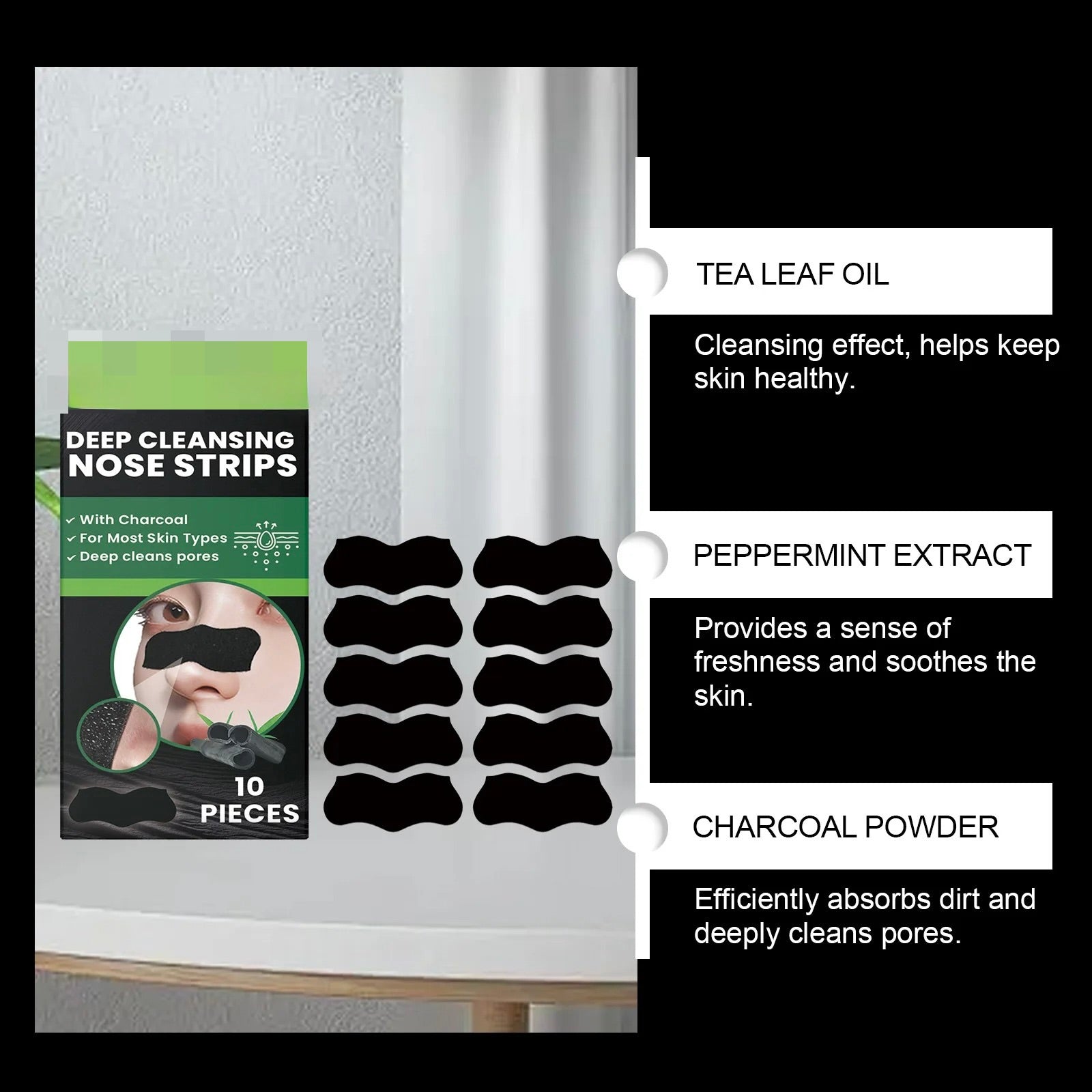 Charcoal Peel-Off Mask for Blackhead Removal – Deep Cleansing Facial Mask for Clear, Smooth Skin
